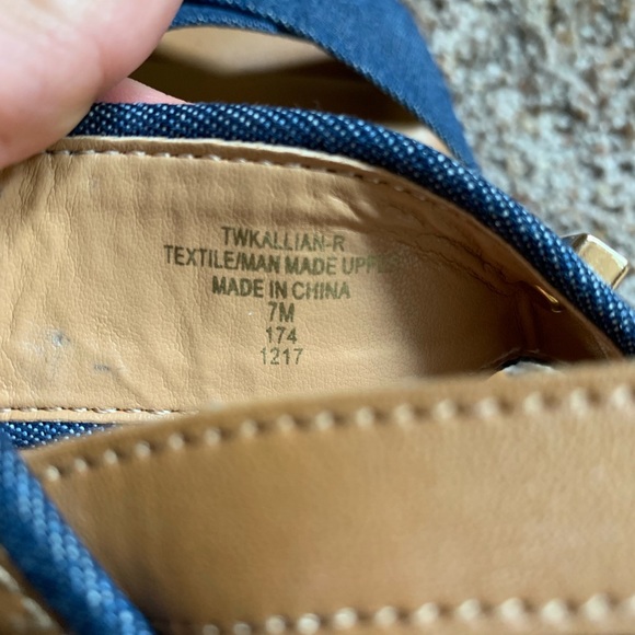 Tommy Hilfiger denim wedge sandals size 7 - Picture 4 of 4